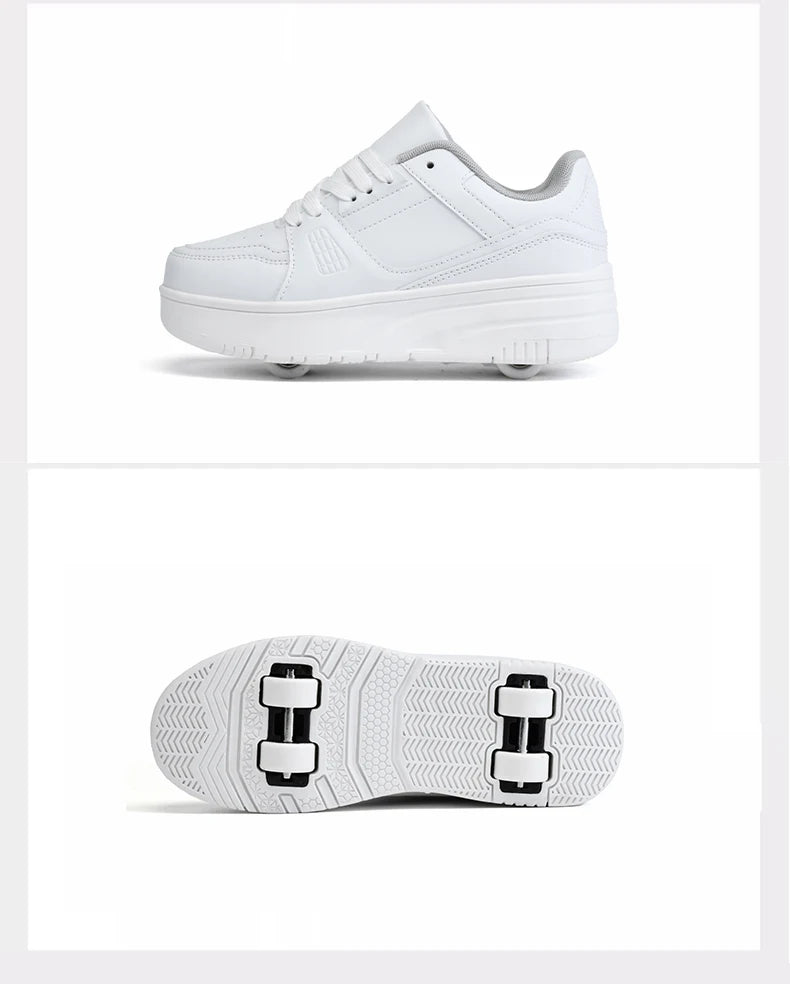 Children's Roller Skate Shoes Student Inline Skating Shoes grils 4-Wheel Deformation Boy's Skating Shoes kids_shoes