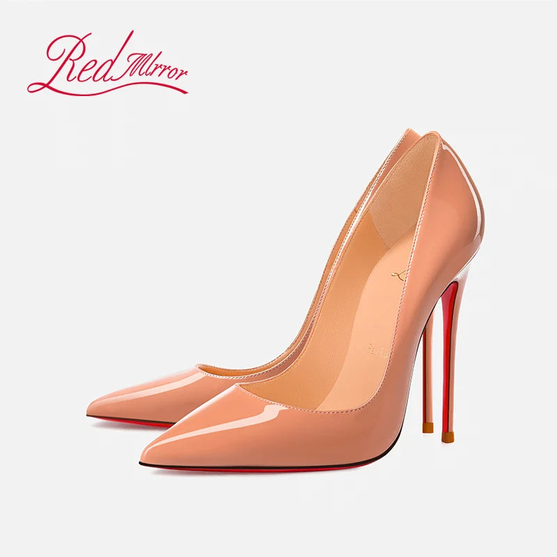 Women's High-heeled Shoes Red Bottoms Stiletto Pumps Black Naked Shallow Pointed Toe High Heels Luxury Brand Fashion Prom Shoes heels_stiletto