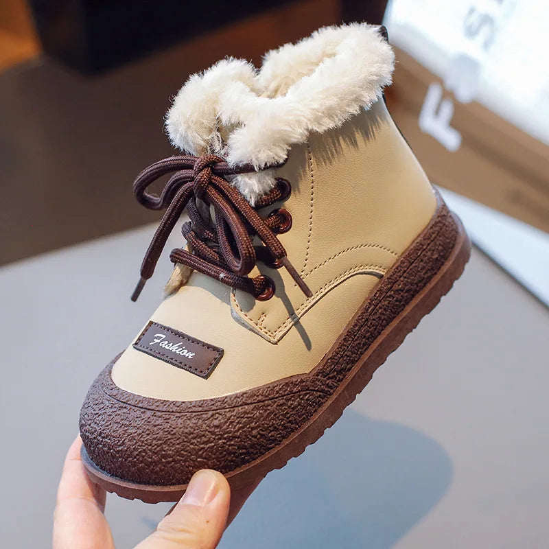 Zapatos 2025 Winter New Kids Snow Boots Comfort Anti Slip Girls' Ankle Boots Simple Versatile Child Boot Zapatos De Mujer kids_shoes