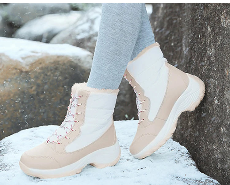 Snow Boots Women New Ladies Shoes Platform Shoes Woman Flat Keep Warm Boots Ladies Casual Plush Botas Mujer Winter Shoes Women sneakers_platform