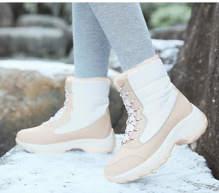 Snow Boots Women New Ladies Shoes Platform Shoes Woman Flat Keep Warm Boots Ladies Casual Plush Botas Mujer Winter Shoes Women sneakers_platform