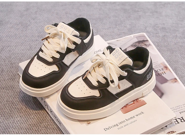 Children Sports Shoes Breathable Soft Bottom Kids Casual Shoes Non-slip 2025 Winter Boys Girls Tennis Shoes White Trendy Suede kids_shoes