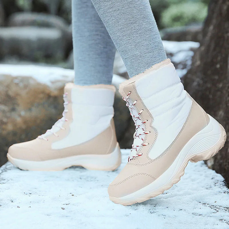 Snow Boots Women New Ladies Shoes Platform Shoes Woman Flat Keep Warm Boots Ladies Casual Plush Botas Mujer Winter Shoes Women sneakers_platform