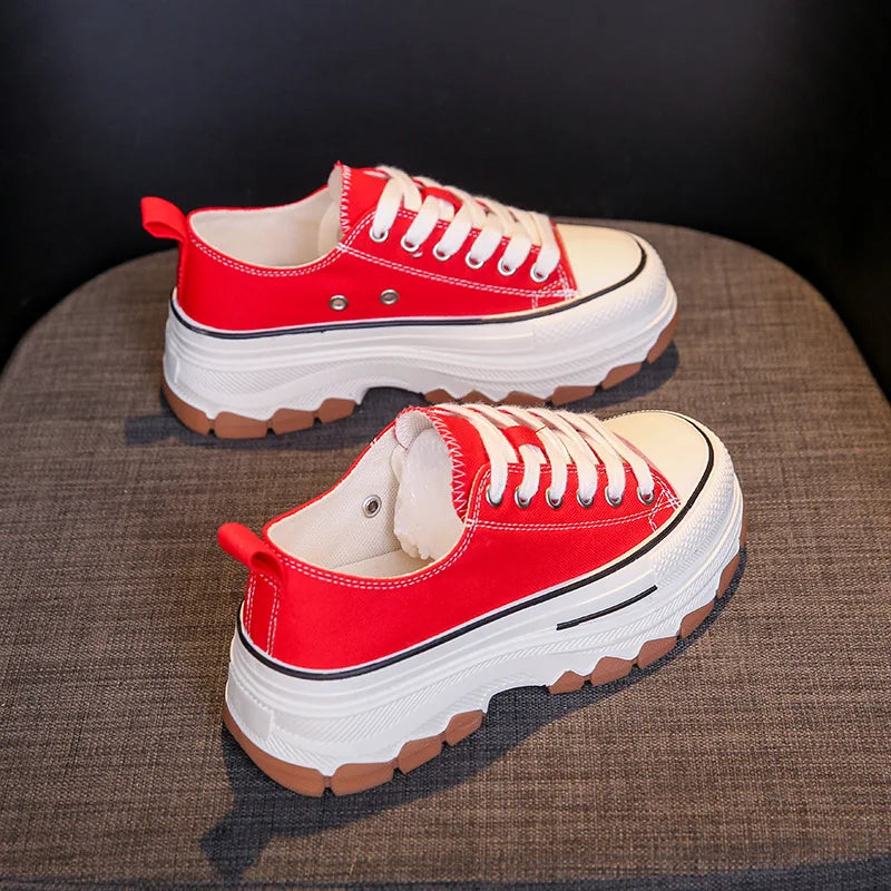 Canvas Womens Shoes High Platform Sneakers for Women 2023 New Breathable Woman Tennis Shoes Casual Women's Tennis Scarpe Donna sneakers_platform