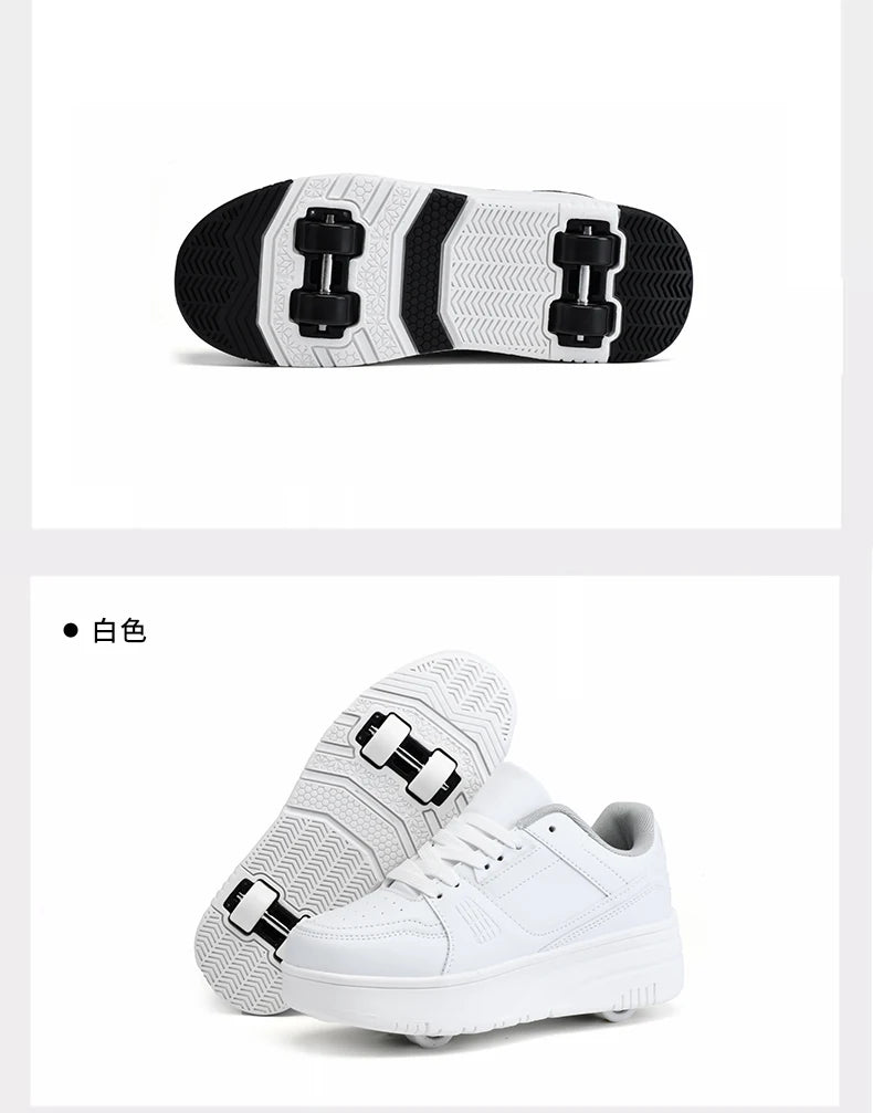 Children's Roller Skate Shoes Student Inline Skating Shoes grils 4-Wheel Deformation Boy's Skating Shoes kids_shoes