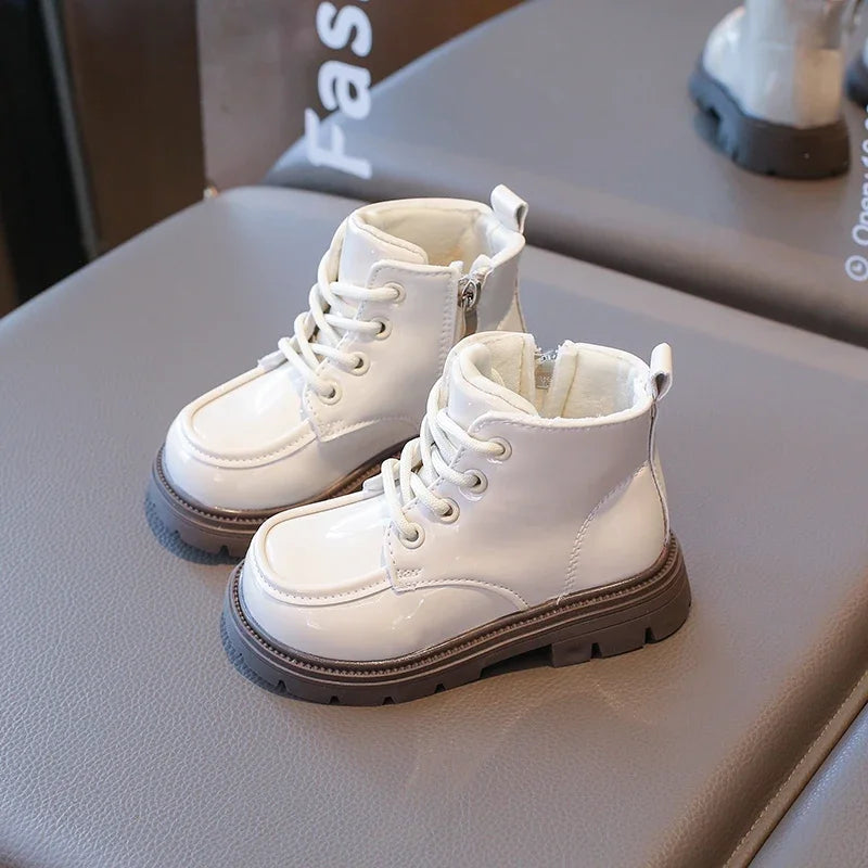 Autumn Winter Children's Boots 2-18 Years Old Padded Warm Boys Girls Cotton Shoes Hundred Anti-slip Kids Short Boots Shoes kids_shoes