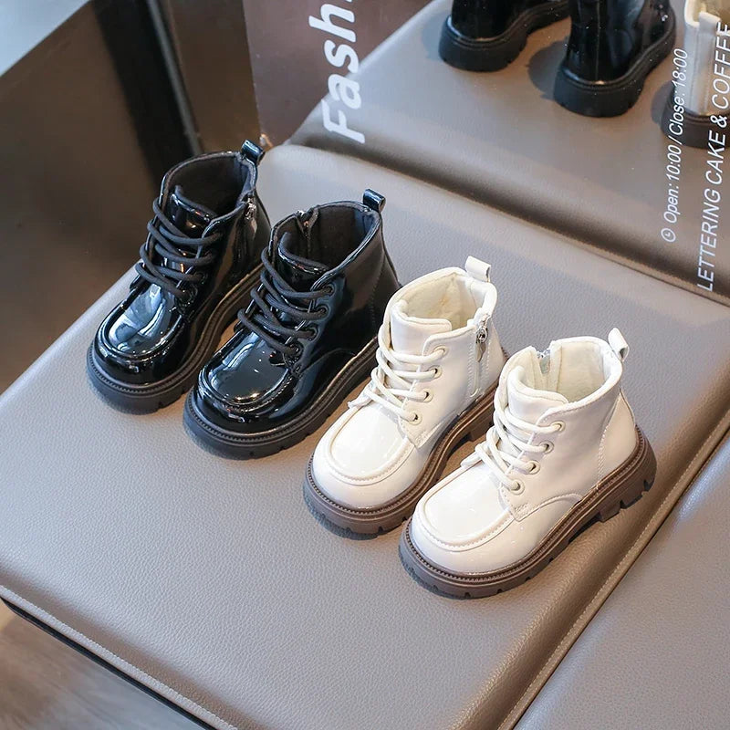 Autumn Winter Children's Boots 2-18 Years Old Padded Warm Boys Girls Cotton Shoes Hundred Anti-slip Kids Short Boots Shoes kids_shoes