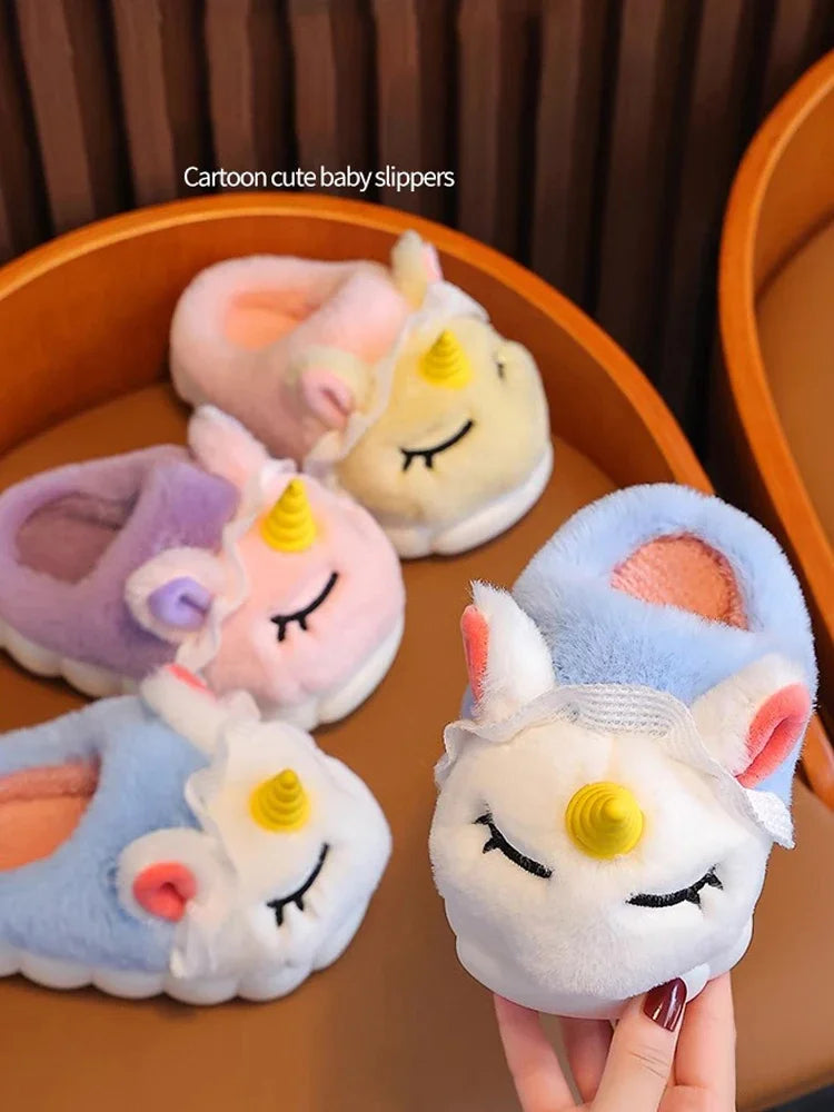 Children's Cotton Slippers 2025 Winter New Baby Princess Bag and Shoes Cute Girls' Home Indoor Anti slip and Warm kids_shoes