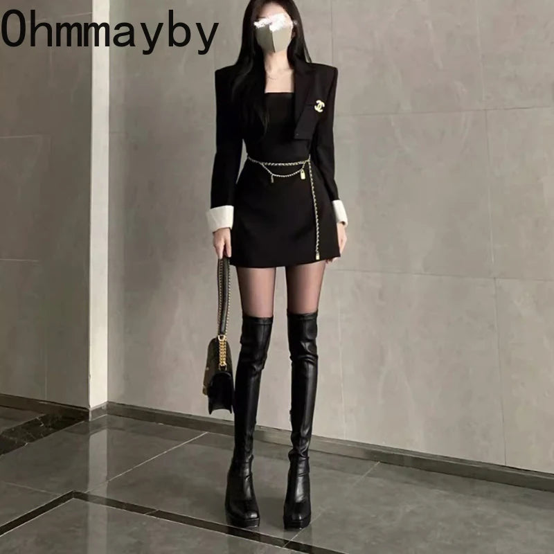 Autumn Winter Street Style Stretch Over The Knee Boots Women Fashion Round Toe Square Platform Heels Long Booties boots_platform