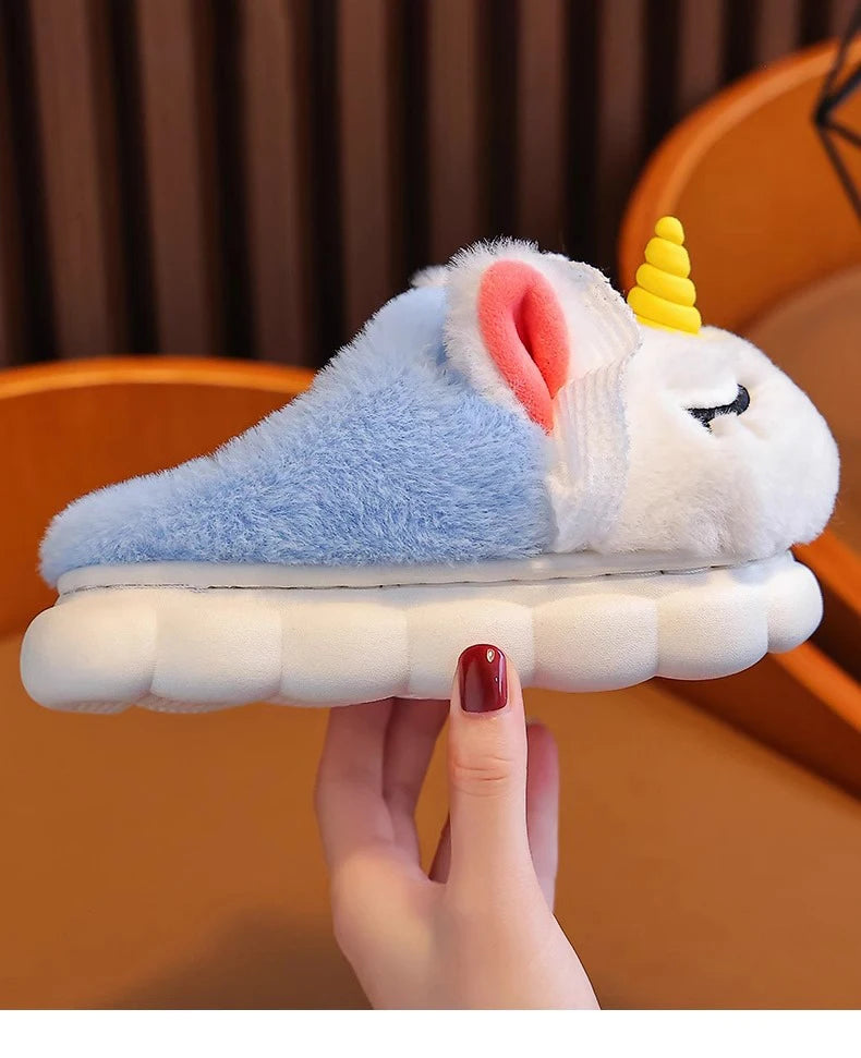 Children's Cotton Slippers 2025 Winter New Baby Princess Bag and Shoes Cute Girls' Home Indoor Anti slip and Warm kids_shoes