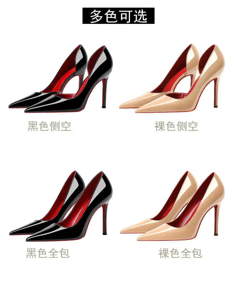 Women's heels 2025 New Luxury Brand Pumps Red Bottom Pointed Toe Rhinestone High Heels Elegant Stiletto Party Prom Ladies Shoes heels_stiletto