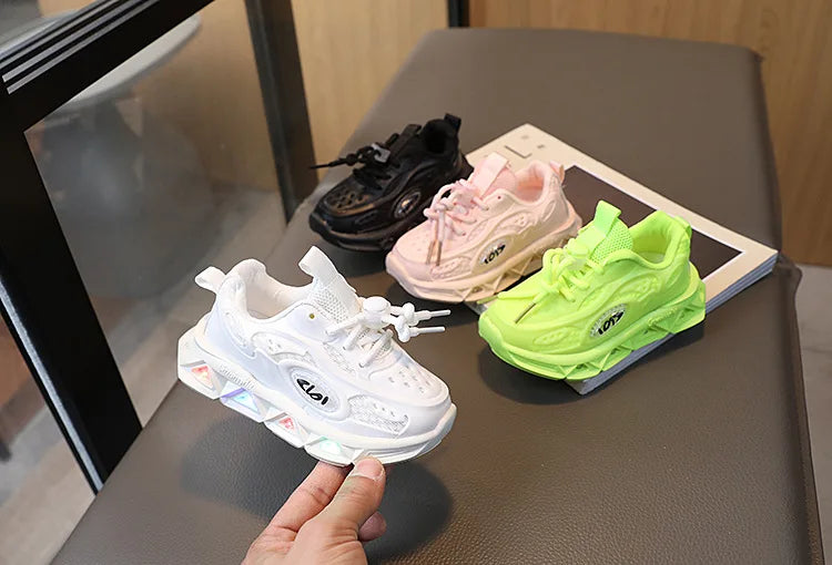 Baby Shoes2026 Spring Autumn New Boys and Girls Light Up Clunky Sneaker Small and Medium-sized Children's Soft Soled Baby Shoes kids_shoes