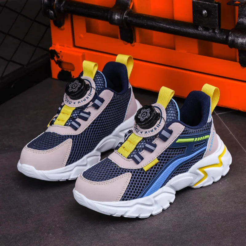 New Children Sports Shoes Boy Sneaker Black Mesh Summer Breathable Kids Casual Shoes Boy Running Tennis Running Sneaker kids_shoes