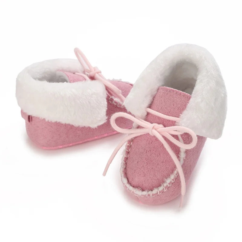 Freshman baby cotton walking shoes with soft soles, warm autumn and winter snow boots, comfortable baby walking shoes kids_shoes