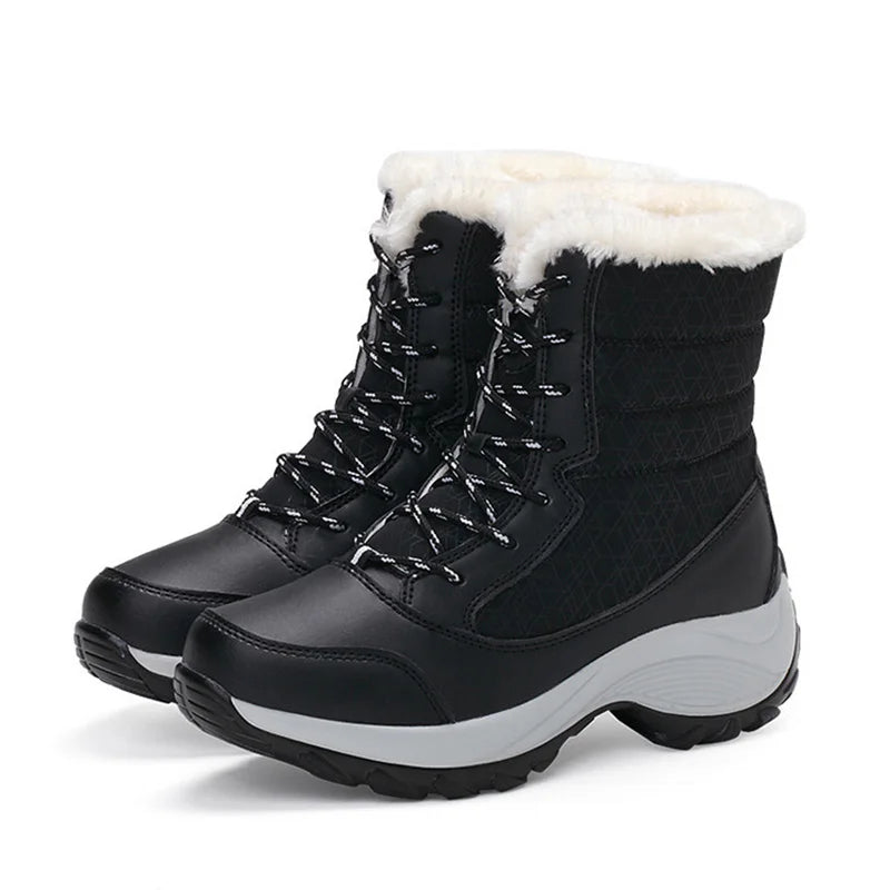 Snow Boots Women New Ladies Shoes Platform Shoes Woman Flat Keep Warm Boots Ladies Casual Plush Botas Mujer Winter Shoes Women sneakers_platform