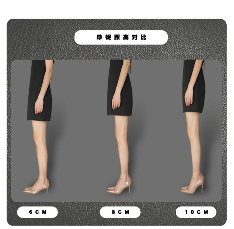 brown light Heels for women luxury Spring High Heels Shoes Stiletto Pointed Toe Pumps Leather Ladies Prom Party Shoes Women heels_stiletto