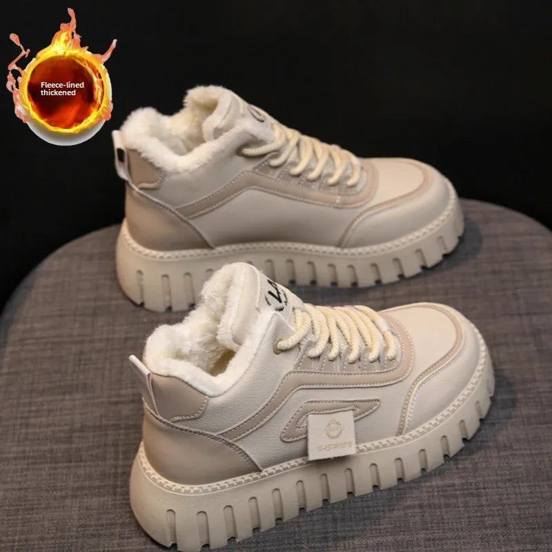 Winter New Women Snow Boots Designer Plush Warm Casual Sneakers Fashion Female Ankle Boots Walking Shoes Zapatillas Mujer sneakers_platform