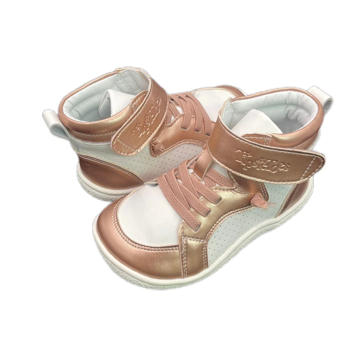 Tipsietoes Autumn Spring Genuine Leather Boots For Girls Boys Kids Barefoot Sneaker Leather Linning Light Weight Elastic Strape kids_shoes