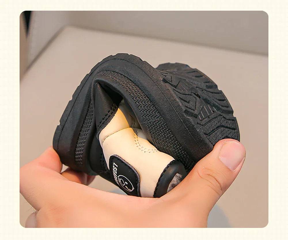 2025 New Winter Plush Snow Boots for Children Thick Warm Boy's Girl's Cotton Shoes Waterproof Kid's Winter Boots Velvet Shoe