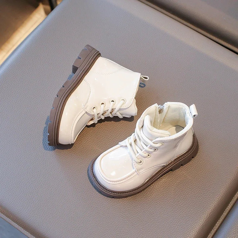 Autumn Winter Children's Boots 2-18 Years Old Padded Warm Boys Girls Cotton Shoes Hundred Anti-slip Kids Short Boots Shoes kids_shoes