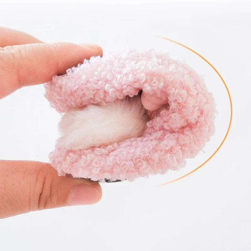 Cartoon Rabbit Baby Floor Socks Kids Plush Slippers Toddler Warm Shoes Children Soft Non-slip Prewalkers Indoor Home Slippers kids_shoes