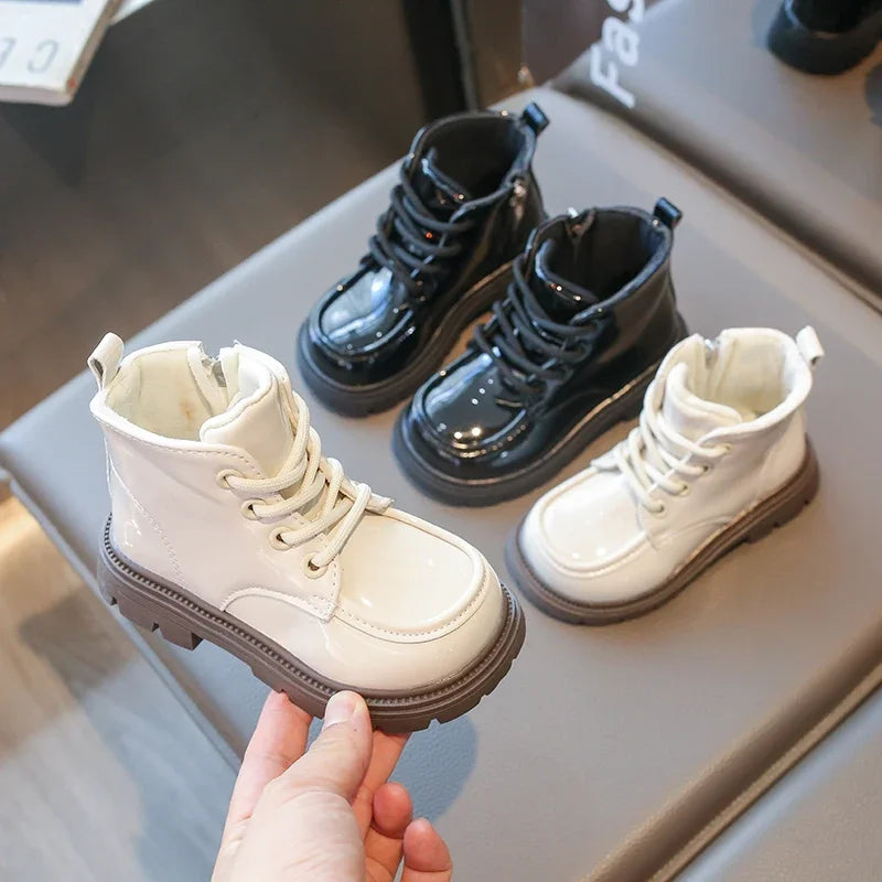 Autumn Winter Children's Boots 2-18 Years Old Padded Warm Boys Girls Cotton Shoes Hundred Anti-slip Kids Short Boots Shoes kids_shoes