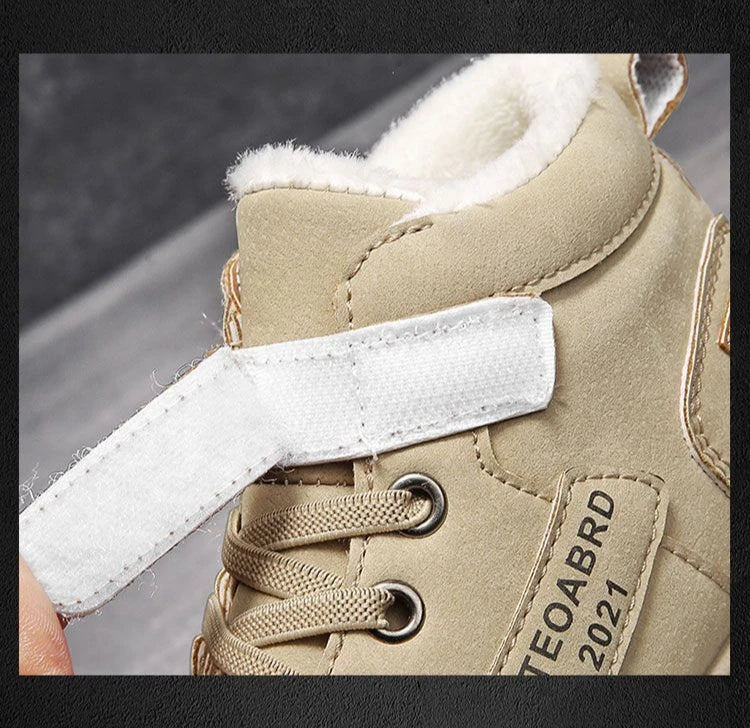 Children Shoes Warm Plush Kids' Winter Shoes Comfortable Simple Snow Boots Antiskid Fashion Boy Sneakers kids_shoes