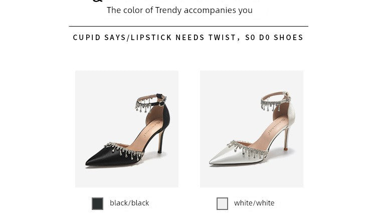 White Main Wedding Shoes Satin Flats Buckle High Heels Elegant Hollowed Sandals Plus Size Women's Shoes 41-43 heels_bridal