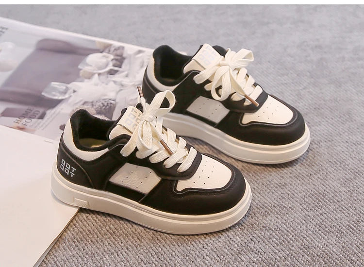 Children Sports Shoes Breathable Soft Bottom Kids Casual Shoes Non-slip 2025 Winter Boys Girls Tennis Shoes White Trendy Suede kids_shoes