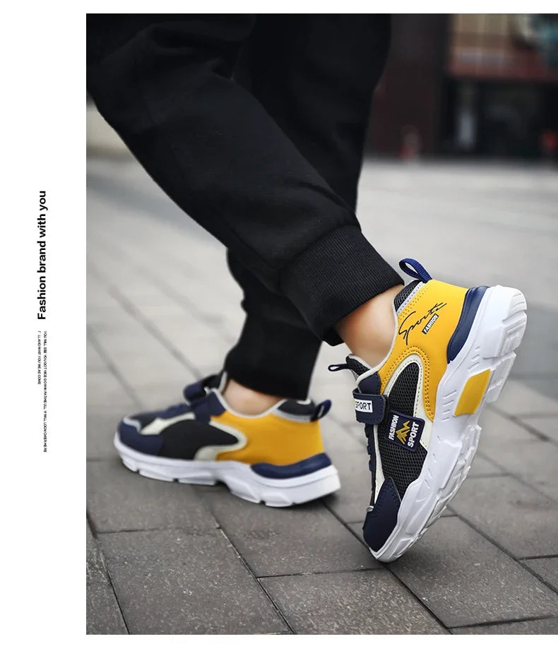 Children's shoes boy sneakers in the spring and autumn with breathable non-slip surface pupil cuhk boy boy fashion shoes kids_shoes