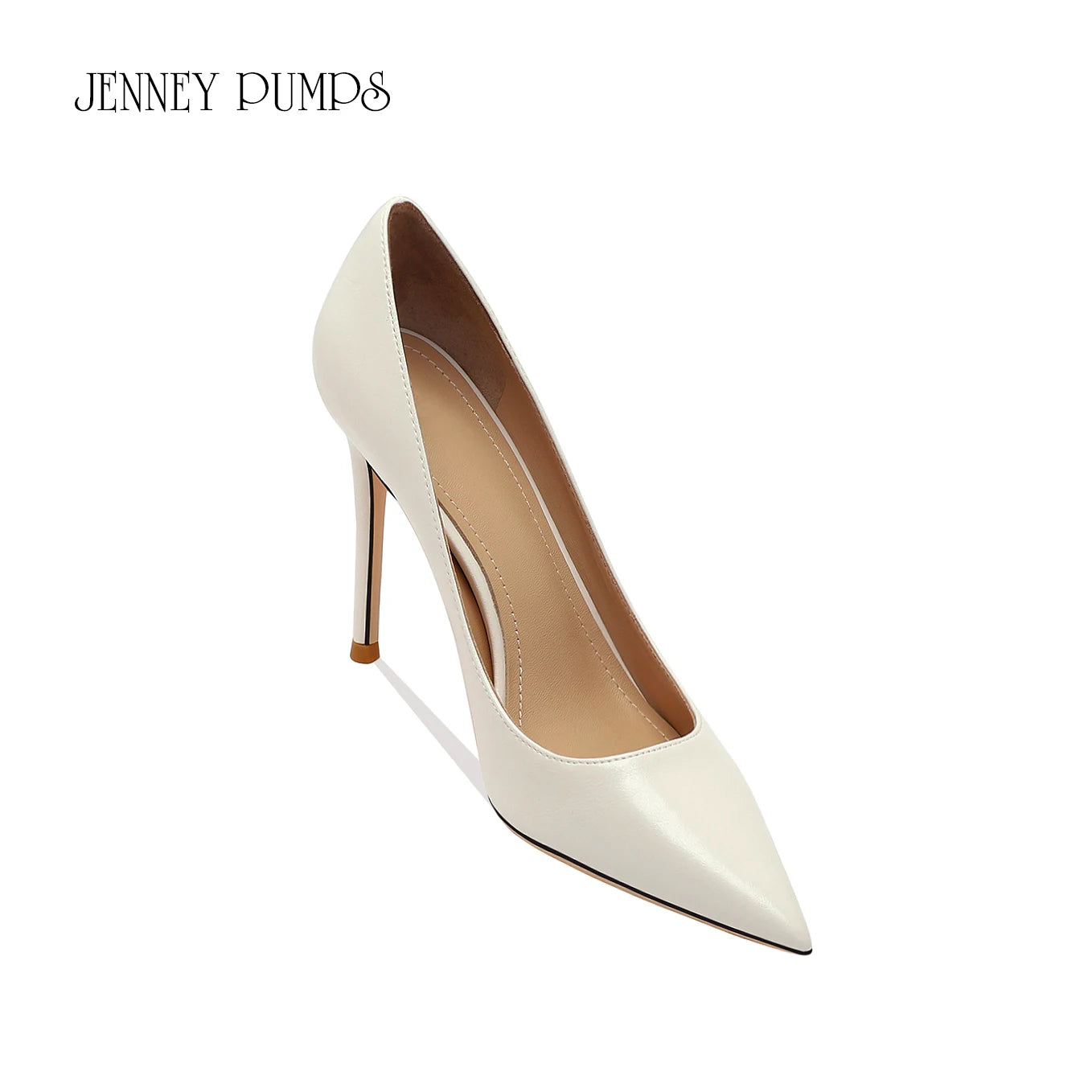 brown light Heels for women luxury Spring High Heels Shoes Stiletto Pointed Toe Pumps Leather Ladies Prom Party Shoes Women heels_stiletto