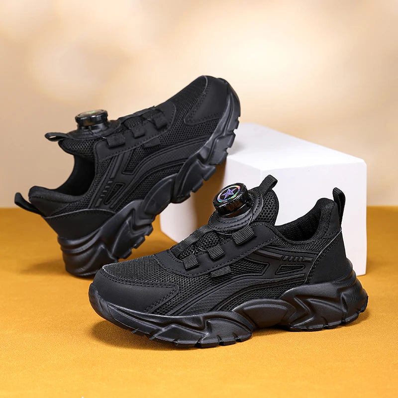 New Children Sports Shoes Boy Sneaker Black Mesh Summer Breathable Kids Casual Shoes Boy Running Tennis Running Sneaker kids_shoes