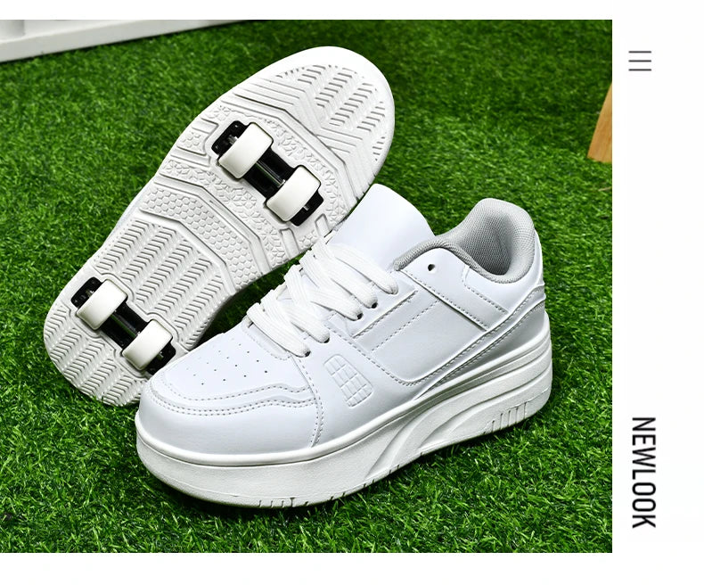 Children's Roller Skate Shoes Student Inline Skating Shoes grils 4-Wheel Deformation Boy's Skating Shoes kids_shoes
