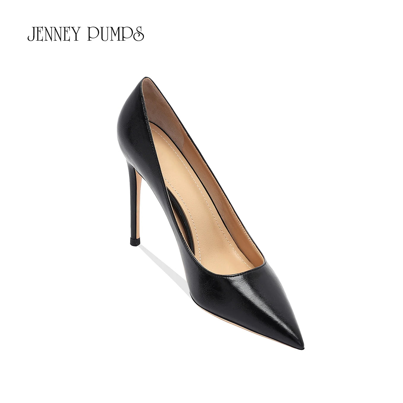 brown light Heels for women luxury Spring High Heels Shoes Stiletto Pointed Toe Pumps Leather Ladies Prom Party Shoes Women heels_stiletto