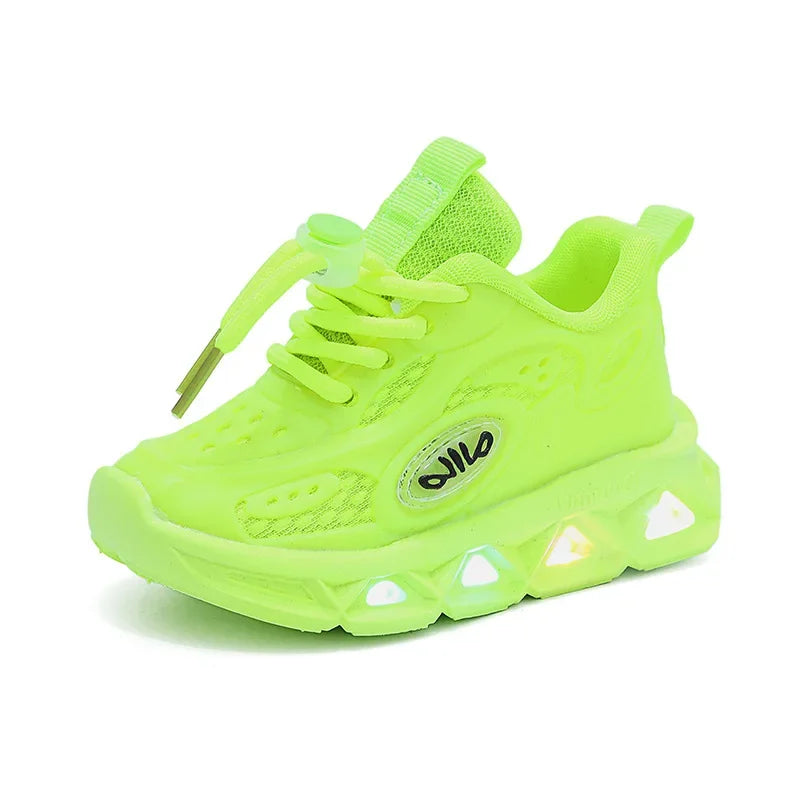 Baby Shoes2026 Spring Autumn New Boys and Girls Light Up Clunky Sneaker Small and Medium-sized Children's Soft Soled Baby Shoes kids_shoes