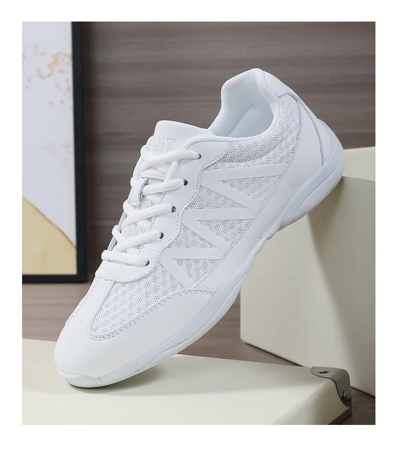 New cheerleading shoes Children's dance shoes Competitive aerobics shoes Fitness shoes Women's white jazz sports shoes 2105 kids_shoes