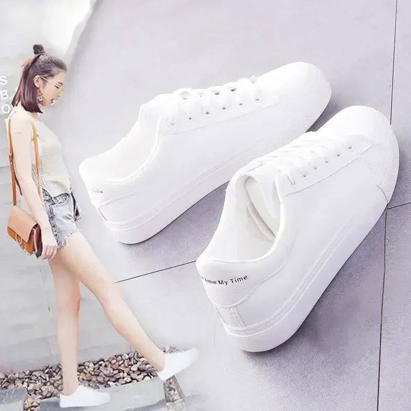 Women's Vulcanize Shoes White Shoe Women Running Spring Autumn Fashion Breathable Lace-Up Casual Sneakers Zapatos De Mujer sneakers_women