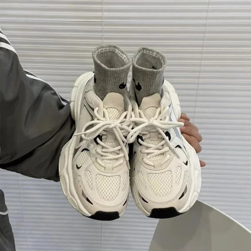 2025 Mesh Breathable Shoes for Women Sports Running Casual Ladies Fitness Vulcanize Shoes Baskets Women's Luxary Sneakers sneakers_platform