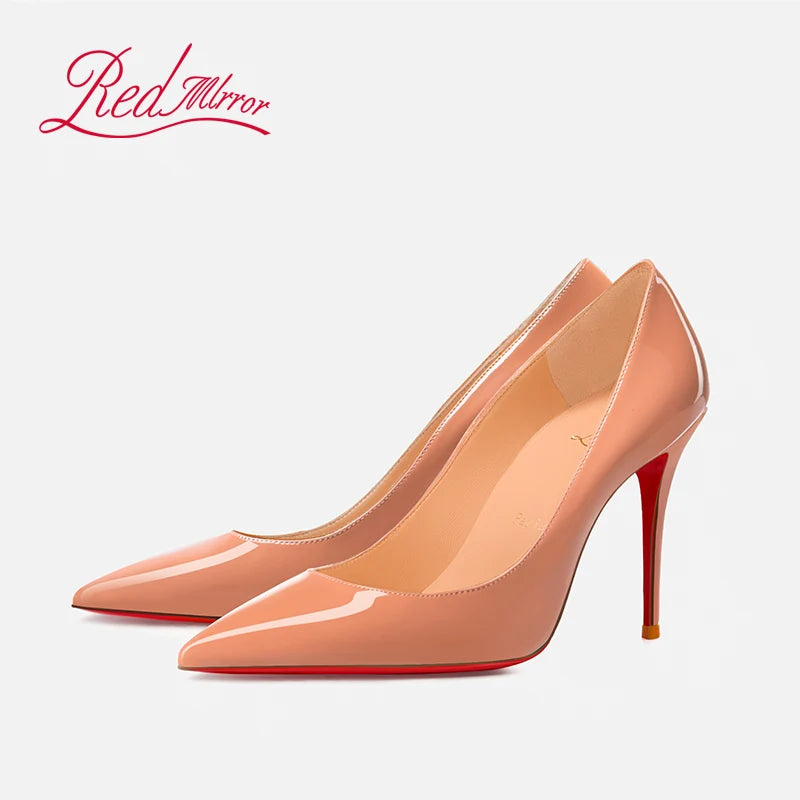 Women's High-heeled Shoes Red Bottoms Stiletto Pumps Black Naked Shallow Pointed Toe High Heels Luxury Brand Fashion Prom Shoes heels_stiletto