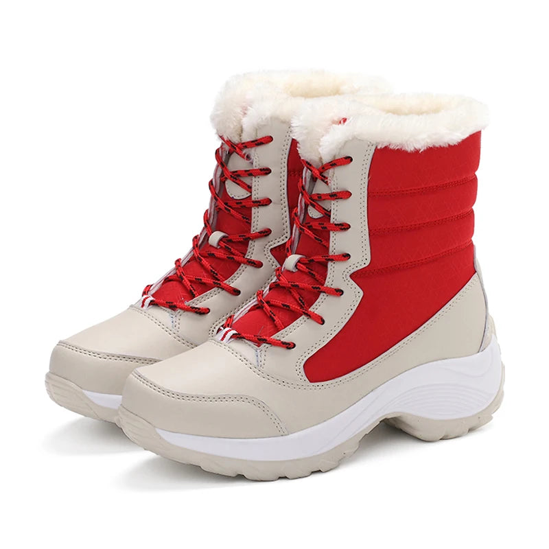 Snow Boots Women New Ladies Shoes Platform Shoes Woman Flat Keep Warm Boots Ladies Casual Plush Botas Mujer Winter Shoes Women sneakers_platform