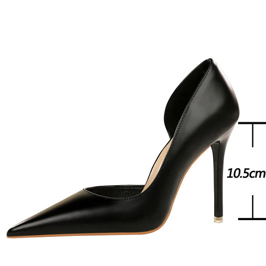 BIGTREE Shoes Black Women Pumps Quality Leather Women Shoes High Heels Fashion Wedding Shoes Stiletto Luxurious Elegant Pumps heels_stiletto