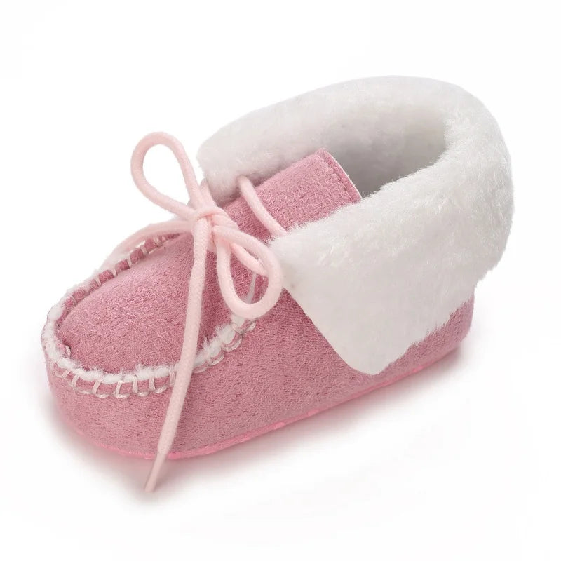 Freshman baby cotton walking shoes with soft soles, warm autumn and winter snow boots, comfortable baby walking shoes kids_shoes