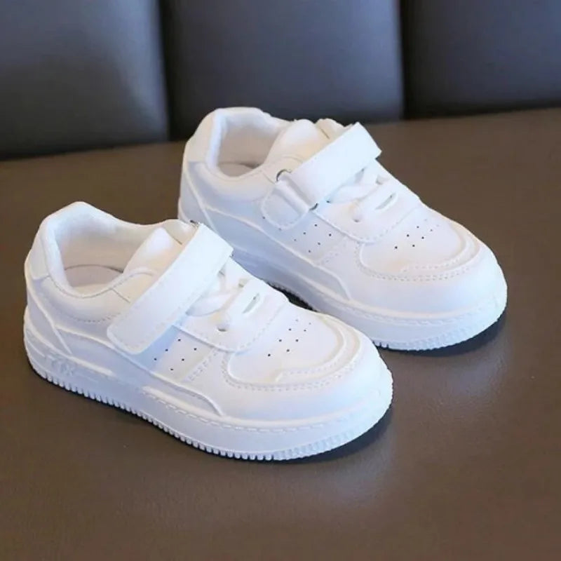 Tenis Sneakers Kids Spring/Autumn New Boys Girls Sports Shoes Casual Board Shoes Leather Soft Soled Children Small White Shoes kids_shoes