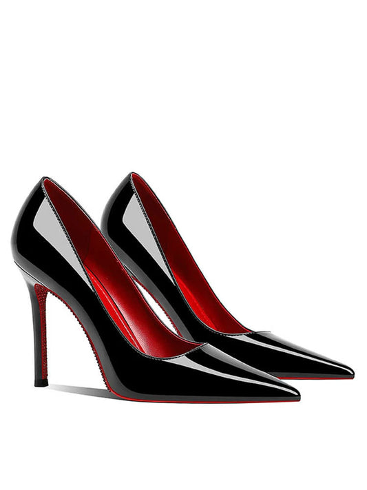 Women's heels 2025 New Luxury Brand Pumps Red Bottom Pointed Toe Rhinestone High Heels Elegant Stiletto Party Prom Ladies Shoes heels_stiletto