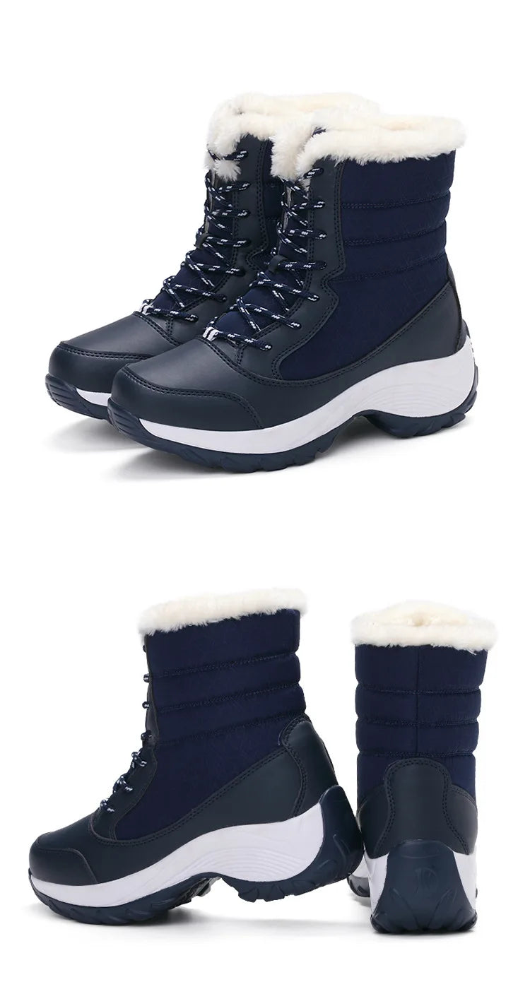 Snow Boots Women New Ladies Shoes Platform Shoes Woman Flat Keep Warm Boots Ladies Casual Plush Botas Mujer Winter Shoes Women sneakers_platform