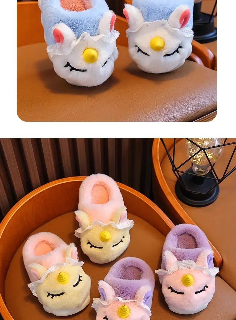 Children's Cotton Slippers 2025 Winter New Baby Princess Bag and Shoes Cute Girls' Home Indoor Anti slip and Warm kids_shoes