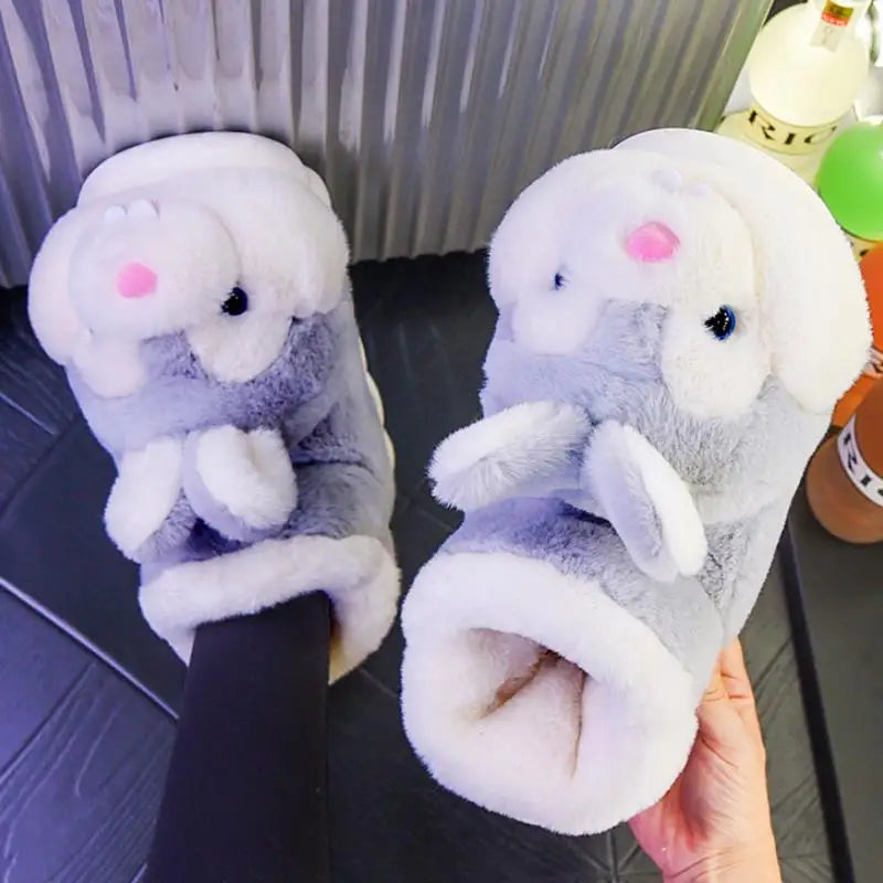 2025 Women's Winter Warm Shoes Plush Lining Indoor Slippers Couples Platform Heel High Top Snow Boots Female Male Home Slipper kids_shoes