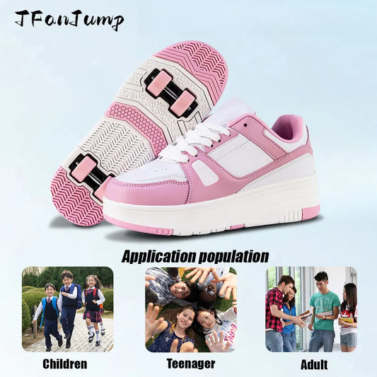 Roller Skate Shoes Kids Snickers With Wheels Children Rollerskates Fashion Outdoor Sports Shoes Girls Boys Gifts For kids_shoes