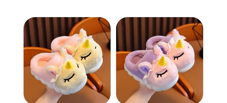Children's Cotton Slippers 2025 Winter New Baby Princess Bag and Shoes Cute Girls' Home Indoor Anti slip and Warm kids_shoes