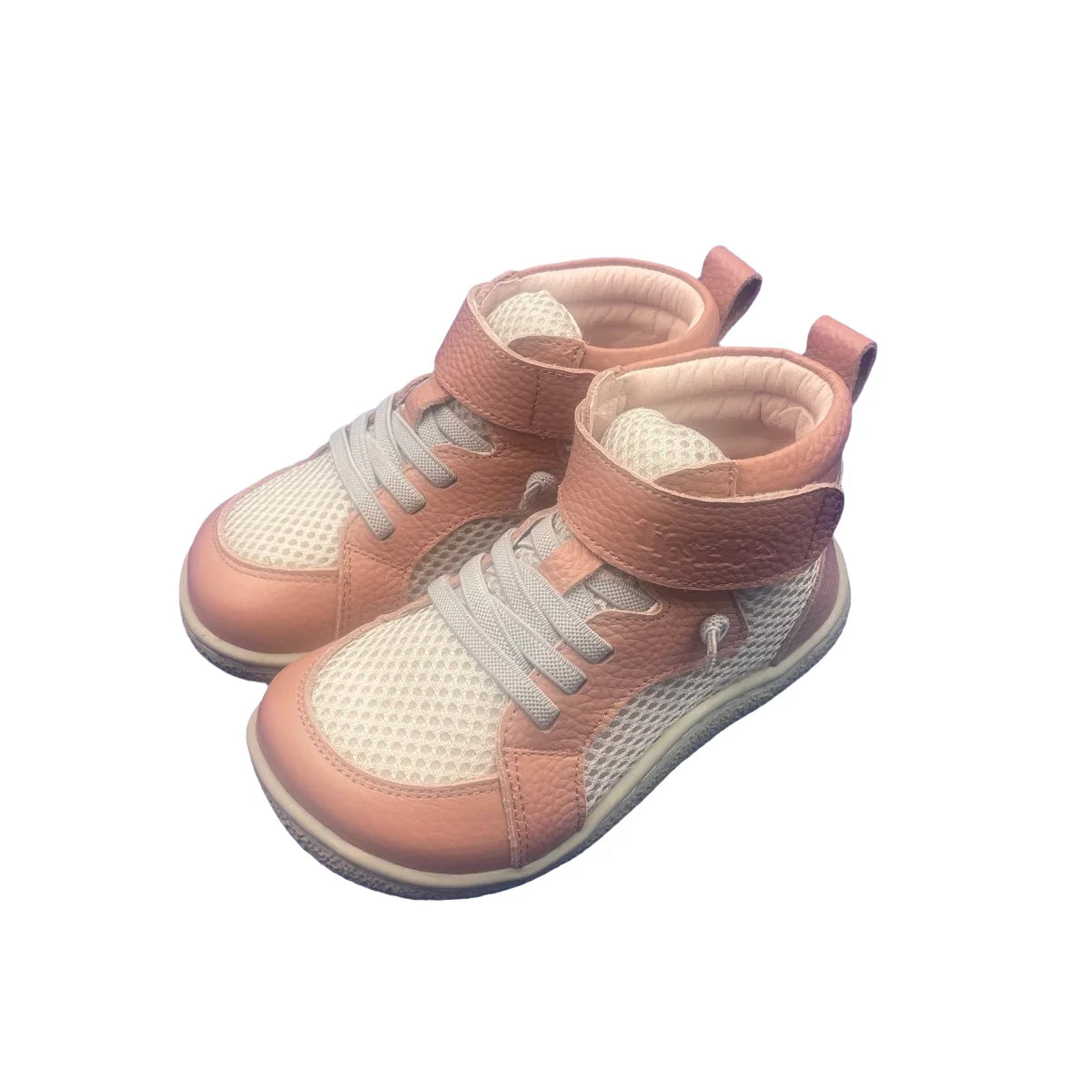 Tipsietoes Autumn Spring Genuine Leather Boots For Girls Boys Kids Barefoot Sneaker Leather Linning Light Weight Elastic Strape kids_shoes